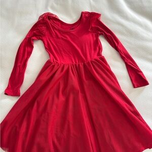 Little Sleepies Play Red Holiday Dress size 6, EUC